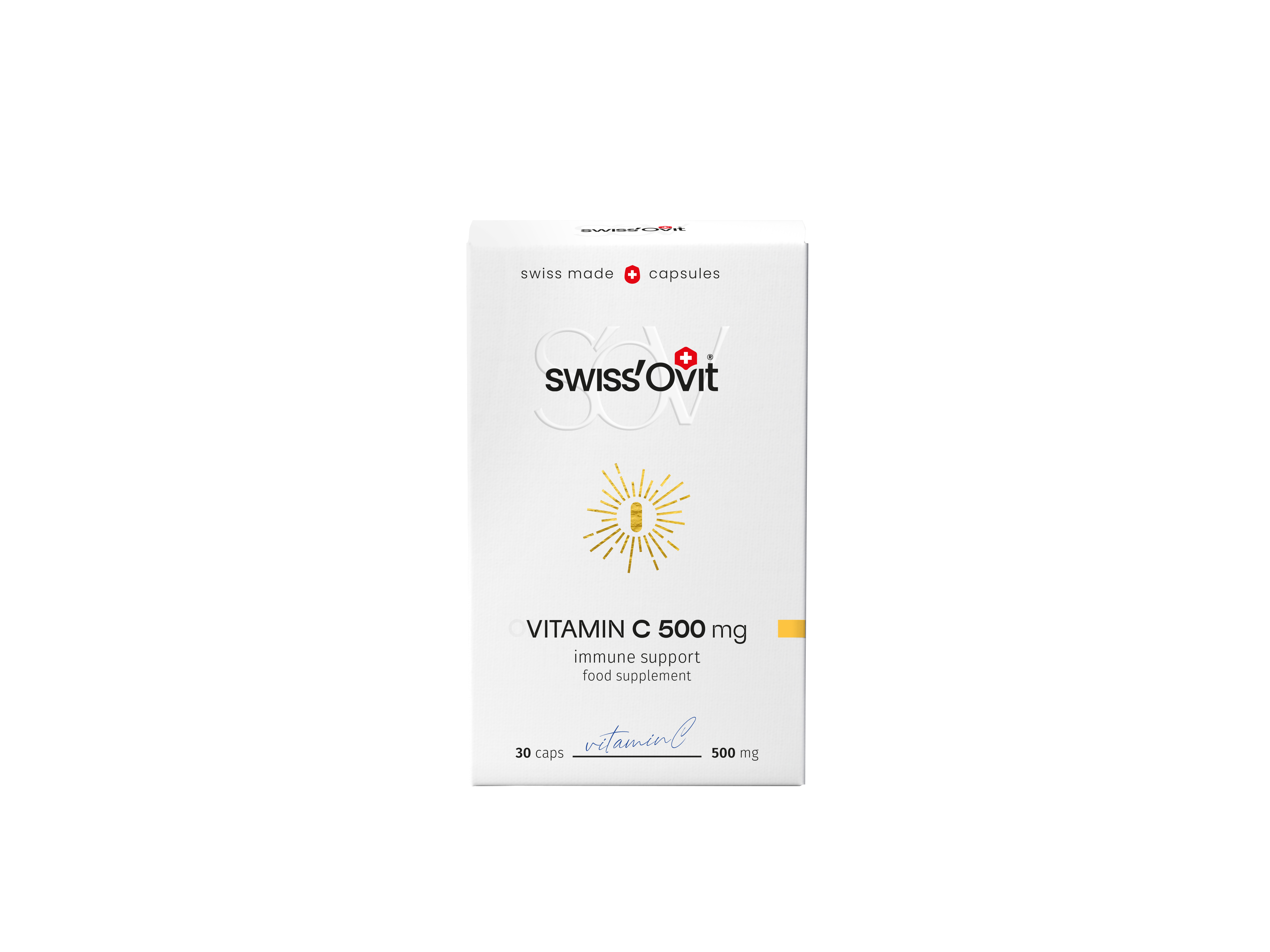 SwissOvit Vitaminas C 500mg, 30 kapsulių