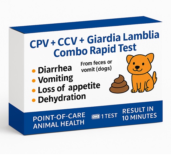CPV + CCV + Giardia lamblia Ag testas