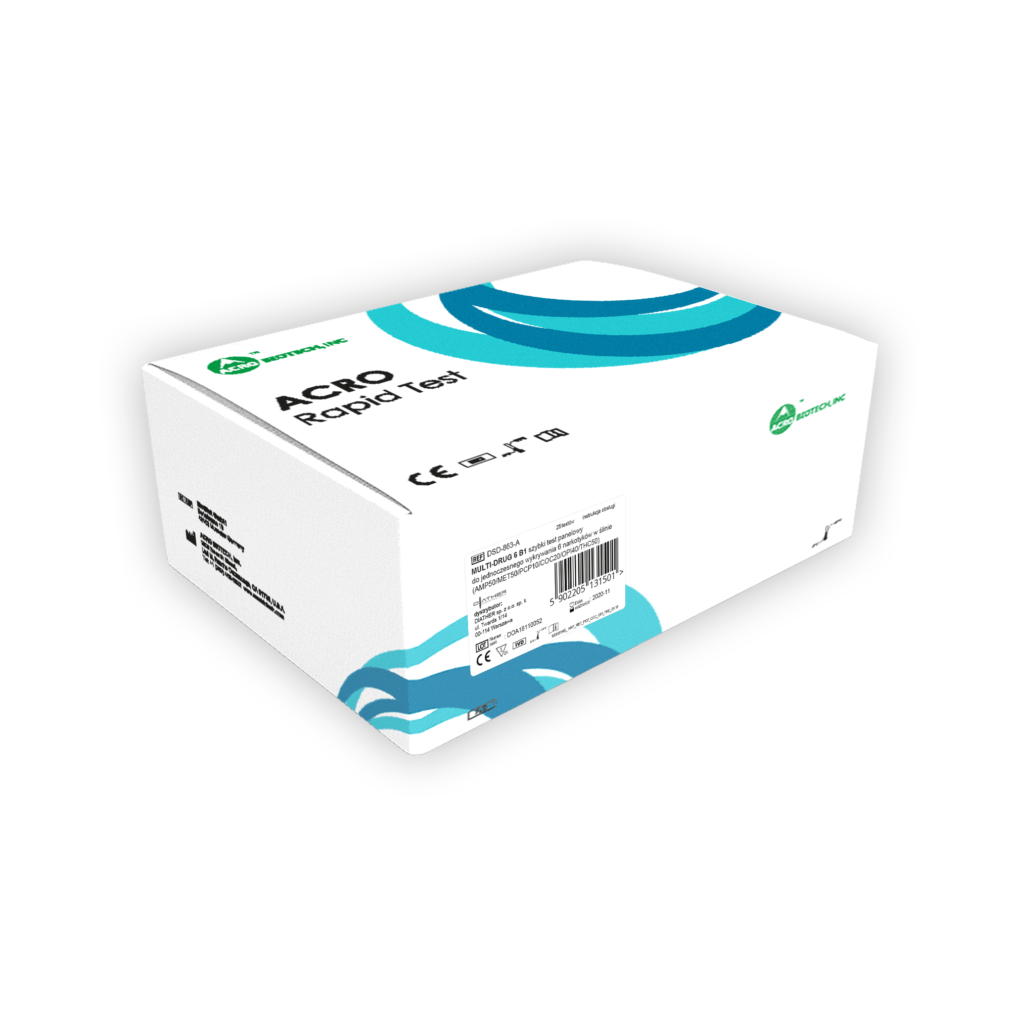 ACRO FYL (fentanilio) Greitojo testo juostelės (N50)