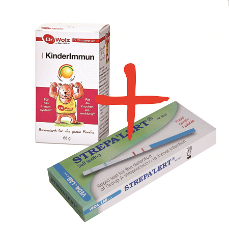 Maisto papildas vaikams + Gerklės infekcijos testas