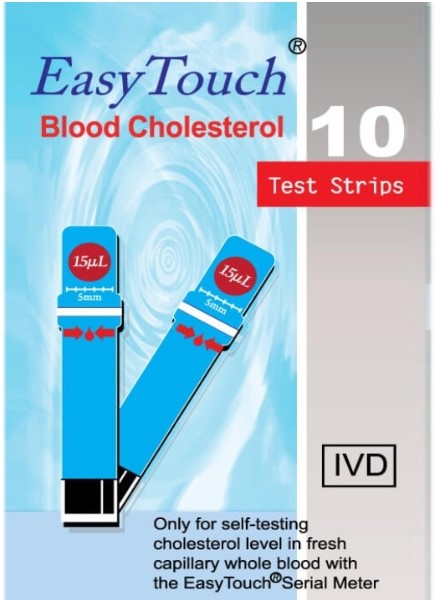 Cholesterolio tyrimo juostelės EasyTouch® N10