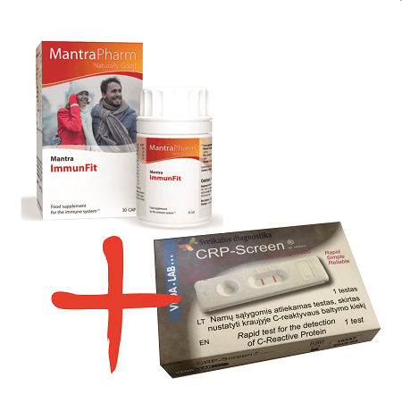 Maisto papildas imuninei sistemai + Infekcijos nustatymo testas